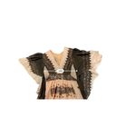 Jerell of Texas 1970s Vintage Bohemian Butterfly Dress Brown Photo 5