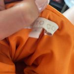 Mieko Cowl Back Dress in Orange Photo 5