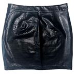 Stella Luce  medium short faux‎ snake skin leather skirt Photo 0
