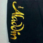 Disney  Aladdin Black & Gold Genie Lamp VIP Logo Tote‎ Bag Photo 1