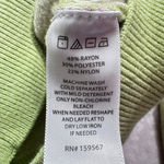 Lime Green Daisy Cardigan Sweater Willow & Wind Soft Cozy Flower Boho Retro Size M Photo 4