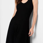 Nic+Zoe NWT  Twirl Knit Dress Black Onyx Textured Sleeveless A-Line Size M Photo 0