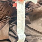 ZARA  Brown Long Sleeve Puff Sleeve ruched Body con Dress Size S Photo 11