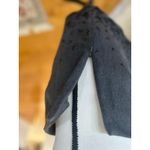 EXPRESS Vintage Y2K Grey Mini Skirt Velvet Floral Print Whimsygoth Photo 5