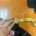 Layered Printed Skirt 100% Cotton Size 10 belt looped wais western Collection Black Photo 12