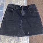 ZARA Black Denim Skirt Photo 0