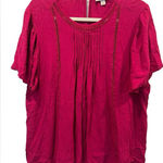 Knox Rose  Magenta Key Hole‎ Back Flowy Blouse size medium Photo 0