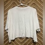 Gilli Women's Oversized Short Sleeve White Self Love Club Tshirt,Size S,NWT Blue Photo 3