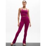 Athleta XS Tall Elation Ultra High Rise Split Slim Flare Pant Wildberry Photo 2