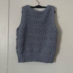Women's Blue Knit Sleeveless Top Size L Photo 1