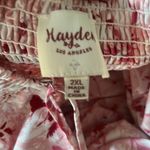 Hayden Los Angeles Floral Back Smocked Tiered Tank Dress size 2XL pink maxi Photo 5