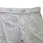 Nanette Lepore Nannette Lepore Women's White Pink Striped Wide Leg Pants Size 6 Photo 2