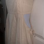1. State Oatmeal Cut Out Tie Detail Sleeveless Scoop Neck Mini Dress Sz Med NWOT Photo 5