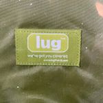 Vintage Lug Clear/Green Tote Bag Round Handles Quilted Trim Beach Pool Travel Green Photo 5