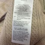 Madewell Beige Ruffle Collar Button Short Cap Sleeve Crop Sweater Top Blouse XS Photo 3