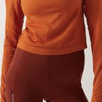 Athleta Flurry Seamless Hoodie in Foliage Orange, Small Photo 3