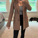 Abercrombie & Fitch New Women's Abercrombie Brown Tan Coat Jacket Blazer Photo 0