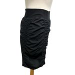 XCVI Ruched Witchycore Punk Lagenlook Pull-On Mini Skirt Black size Medium Photo 1