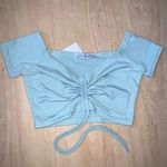 Forever 21 Mint over the shoulder crop top Photo 0