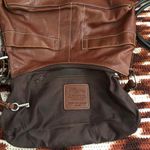 FOSSIL Vintage Y2K Brown leather baguette shoulder hobo hand bag purse boho satchel cargo pockets #grunge #whimsygoth #preppy #officesiren Photo 3