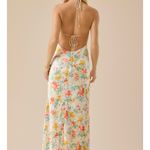 Altar'd State NEW Altar’d State Tropical Floral Halter Maxi Dress Size Large NWT Photo 4