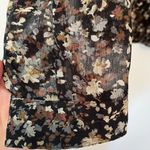 Eddie Bauer Floral Long Sleeve Sheer Shirt w/ Front Open Pocket - Size XS Photo 3