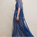 Free People  rare teal sequin maxi dress NWT Photo 5