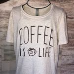 Jerzee shirt coffee is life short sleeve shirt size medium cute coffee shirt Photo 1