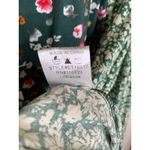 easel Boho Green Floral Bell Sleeve Flowy Blouse Naturecore Sz Large Photo 10