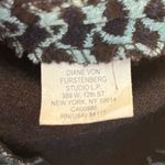 Diane Von Furstenberg  Jacket Teal & Grey Patterned Belted Blazer Sz 2 GUC Photo 10