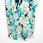 August Silk Womens 100% Silk Sexy Coquette Y2K Floral Slip Dress Size L Green Photo 2