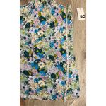 SO  Goods For Life XS Halter Floral Dress Blue Green XS New Photo 5