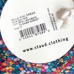 STAUD NWT  Size 10 Milla Rainbow Flower Print Puff Sleeve V Neck Mini Dress Photo 8