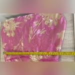 Samsoe Samsoe Pink Kirigami Floral Dapples Ruched Satin Burnout Dress NWT Large Photo 8