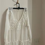 vintage arden b sheer white blouse with sequins detail size XS Photo 1