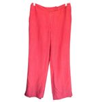 Talbots A5  Women's Pink Silk Linen Blend Dress Pants‎ Size 8 Photo 1