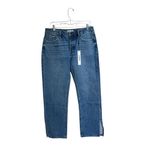 Vigoss NWT  High‎ Waisted Split Hem Straight Ace Jeans in Medium Wash. Size 31 Photo 1