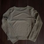 SheIn Dark Green Waffle Knit Long Sleeve Photo 1