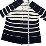 Rena Rowan Silk Blend Striped Cardigan Sweater Size L Photo 5