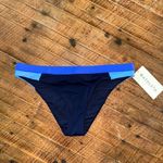 Athleta blue navy colorblock freestyle athletic S swim bottoms Photo 1