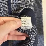 Ming Wang  Heritage Fit Cardigan Size PL Navy Blue & White Sweater Coastal NWT Photo 10