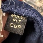 Nip tuck Swim Multifit Cup Navy Garden Line Foil Halter Swimsuit Size 6 Photo 9