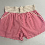 Twenty Second  22nd‎ Women’s Pink With Cream Lace Shorts Inseam 2.5” Photo 0