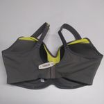 Adore Me Maho Contour Plus High Impact Sport Bra Smoked Pearl/Lime Size 38G Photo 3