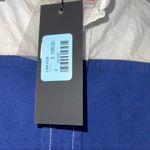 LF CARMAR NAVY BLUE & WHITE STRIPED COTTON LOOSE FIT BUTTON DOWN SMALL Photo 4