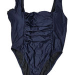 J.Crew J. Crew Ruched squareneck one-piece in Navy Plus 24 NWT Photo 0