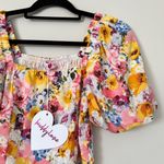 BuddyLove NWT Buddy Love Billie Smocked Puff Sleeve Top sz M Photo 5