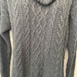 Ralph Lauren  Black Chunky Knit Shawl Turtleneck Sweater Size Large Photo 2