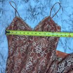 American Vintage Vintage 90s Alchemy New York long lace gown orange gold metallic size 4 boho Photo 5