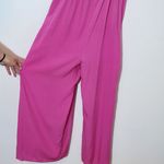 RusstyDussty Boho Pink Wide Leg Jumpsuit NWT Size XL Pink Crochet Jumpsuit Photo 5